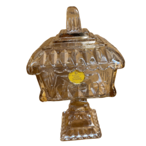 Vintage Jeannette Glass Pedestal Candy Dish