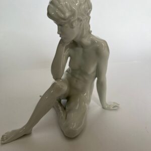 Vintage Kaiser Porcelain Seated Female Nude "Meditation" by Giuseppe Cappe